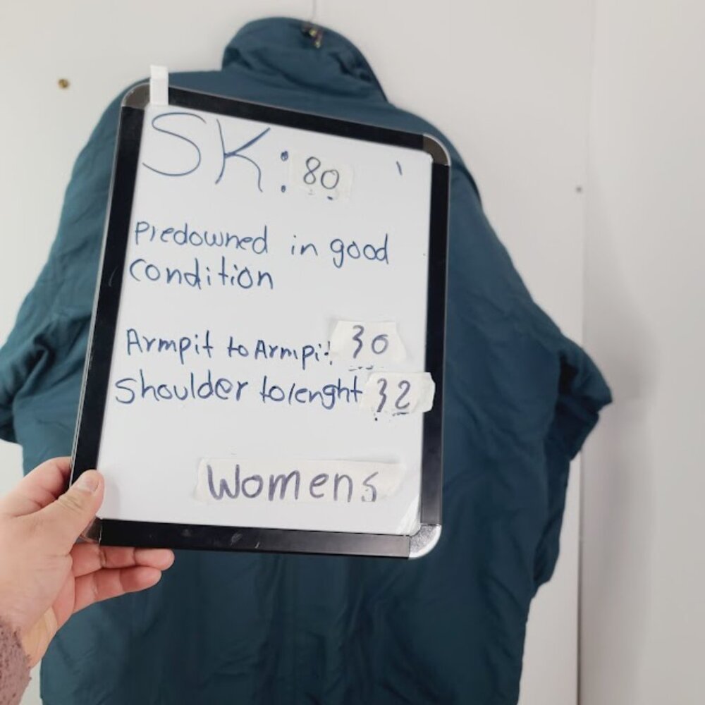 Patagonia Women's Teal Purple Padded Outdoor Winter Snow Jacket Size M - Picture 6 of 6
